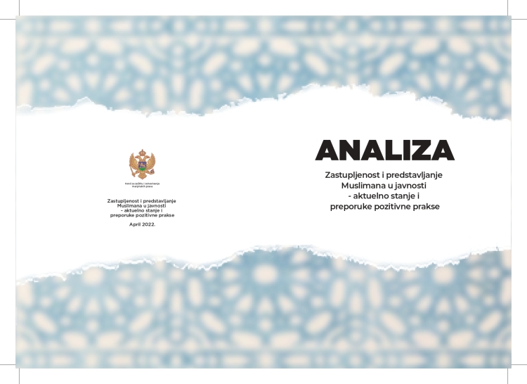 Publikovana Analiza- Zastupljenost i predstavljanje Muslimana u javnosti