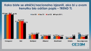 Posljednja istraživanja: Raste  broj nacionalnih Muslimana