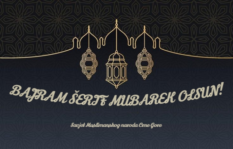 Čestitka Savjeta Muslimanskog naroda Crne Gore povodom Kurban Bajrama
